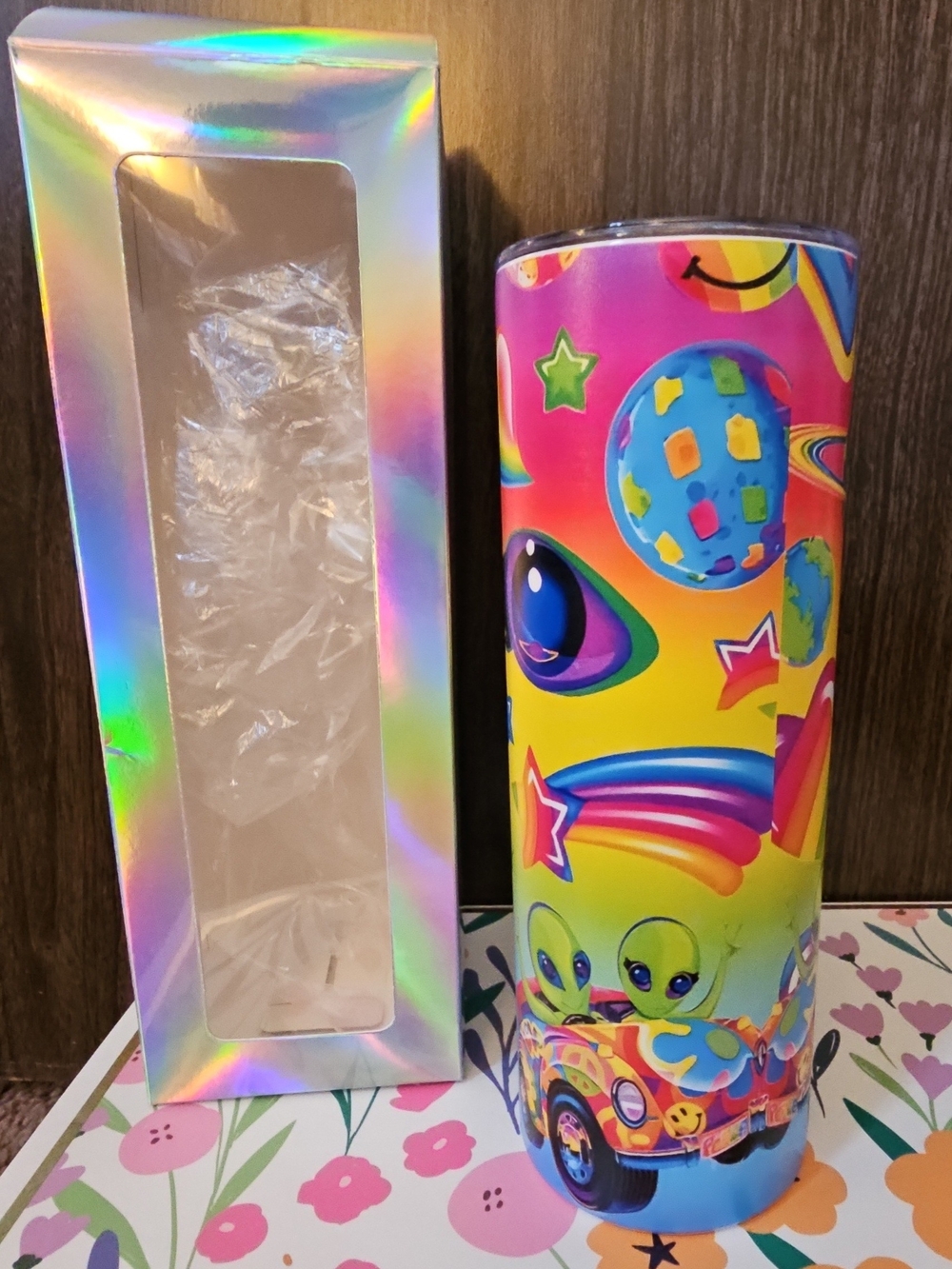 Tumbler - Multicolor Alien Theme N.I.B